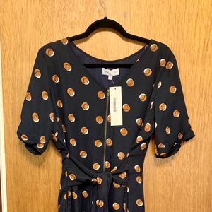 Navy Patterned Jumpsuit from Piper & Scoot